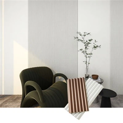 لوحة زخرفية بسطح خشبي PVC 158 * 15 مم